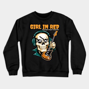 girl in red Crewneck Sweatshirt